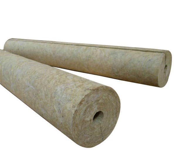 پشم سنگ لولهای برای لوله با قطر خارجی 1/2 اینچ به ضخامت عایق 3.5 سانتیمتر، به دانسیته ۱۰۰-۱۲۰ کیلوگرم بر متر مکعب (بدون پوشش)